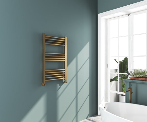 Omata 800x500mm Towel Rail - Brushed Brass - product image 3
