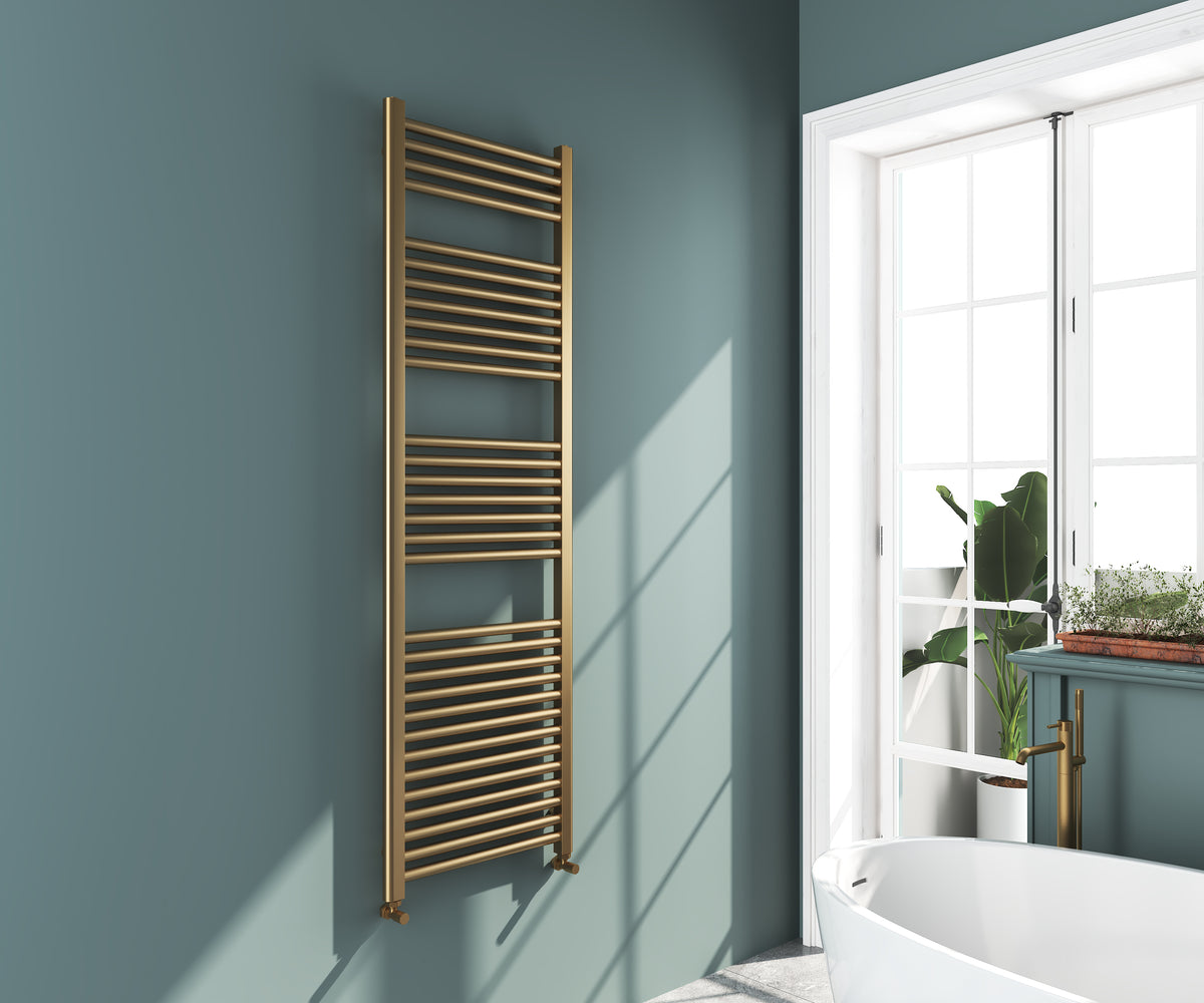 Omata 1600x500mm Towel Rail - Brushed Brass - product image 2