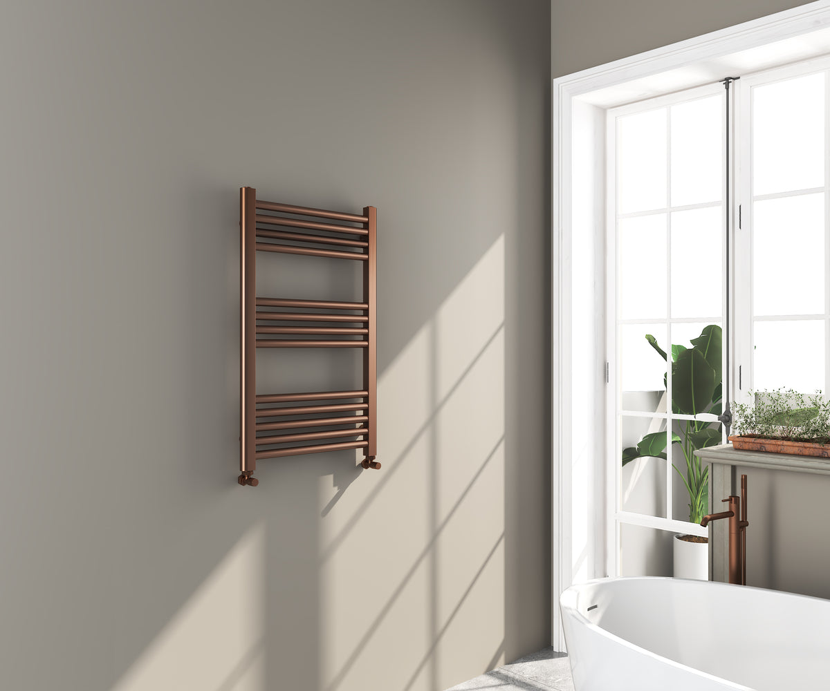 Omata 800x500mm Towel Rail - Brushed Bronze - product image 2