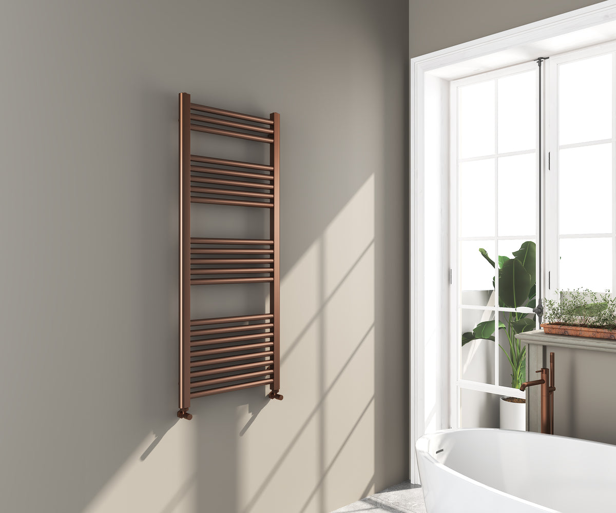 Omata 1200x500mm Towel Rail - Brushed Bronze - product image 3