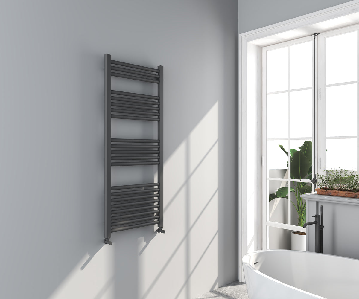 Omata 1200x500mm Towel Rail - Gunmetal - product image 2