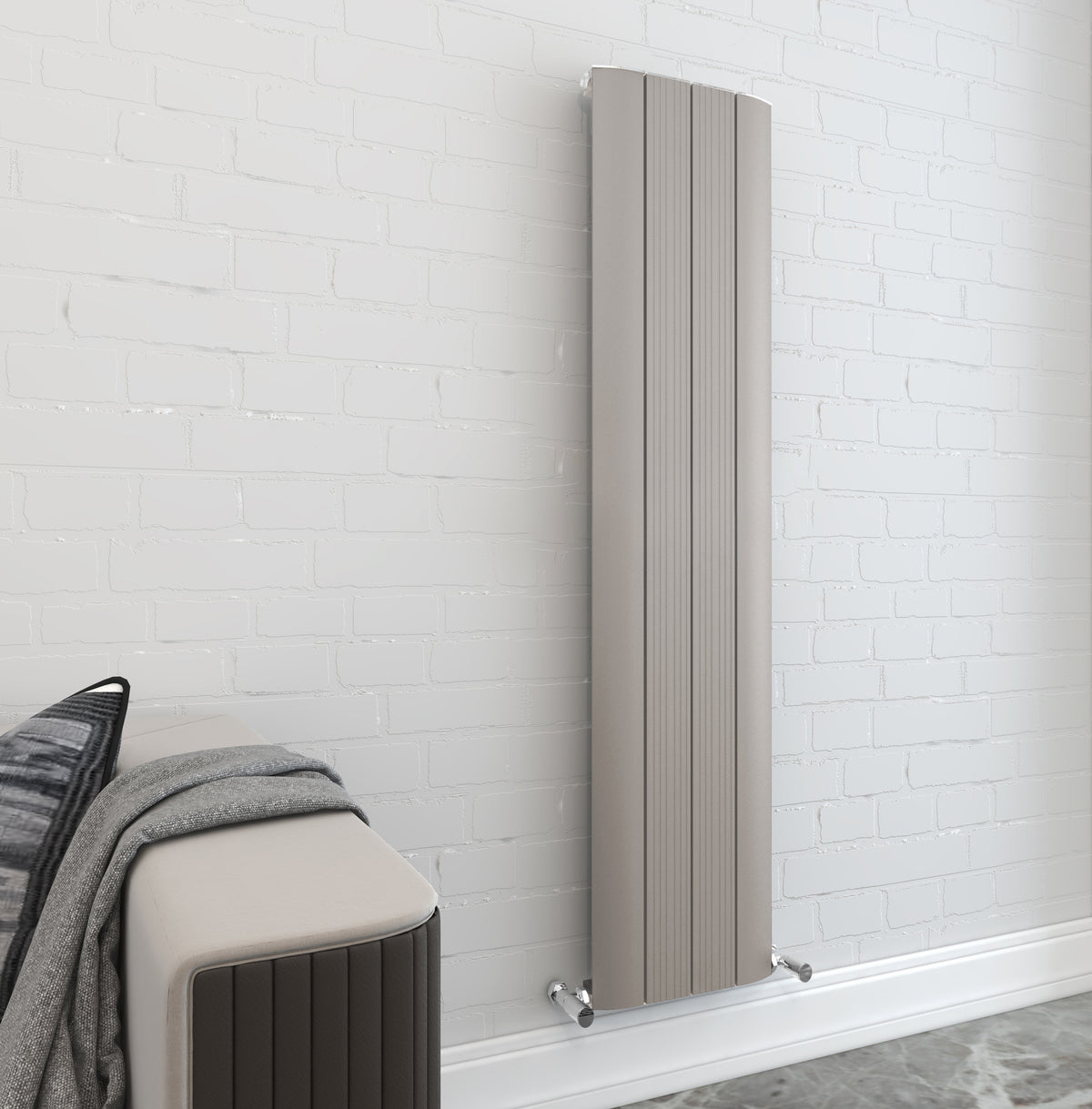 Taupo Aluminium Soft Coffee Radiator 1800x375mm - product image 2