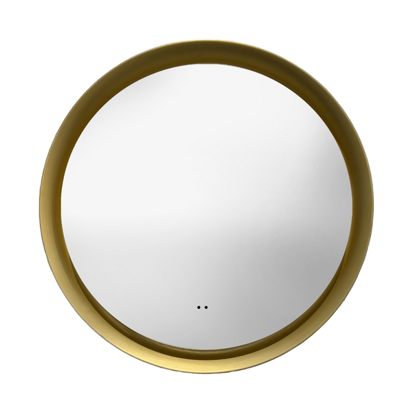 Orla Brushed Brass LED Mirror w demist & Colour Change 600mm - product image 2