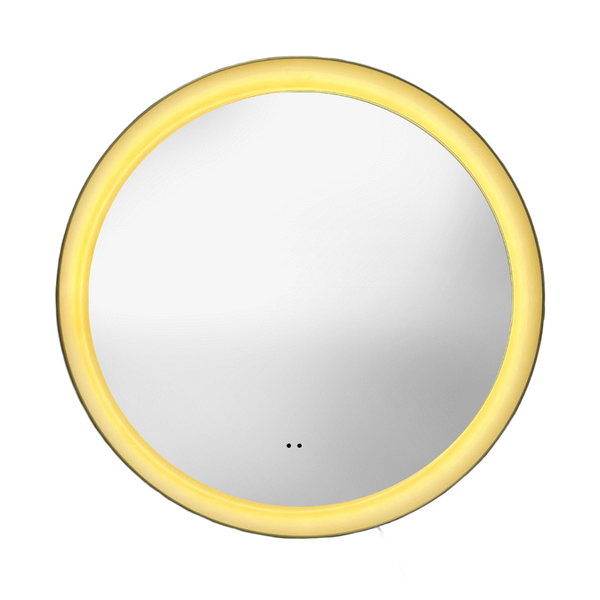 Orla Brushed Brass LED Mirror w demist & Colour Change 600mm - product image 3
