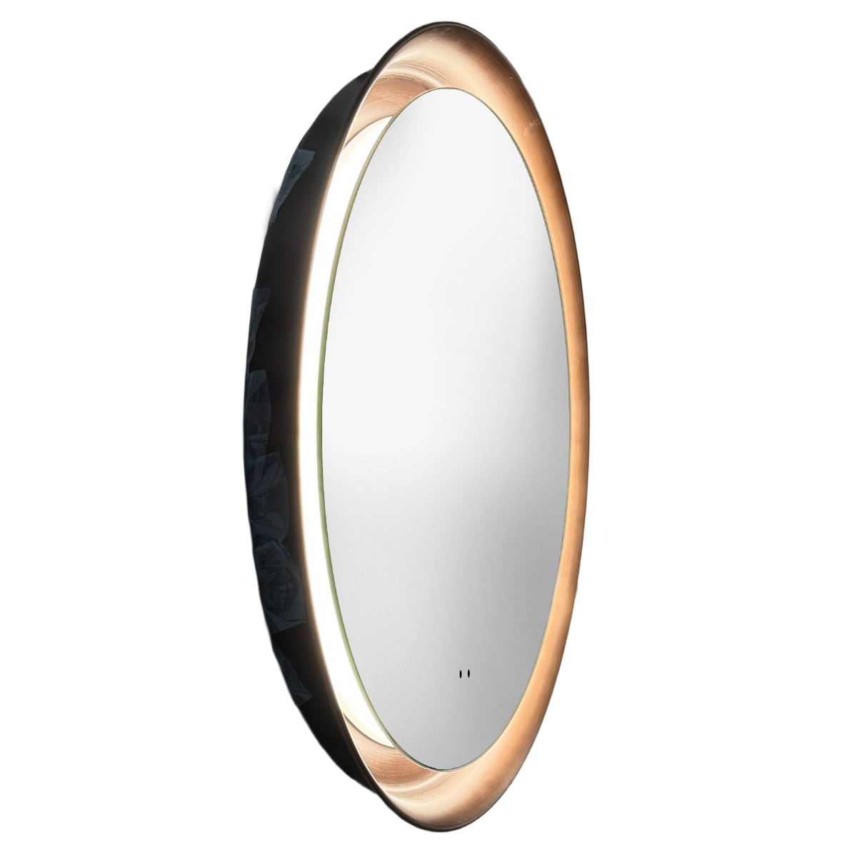 Orla Brushed Bronze LED Mirror w.Demist & Colour Change 600mm - product image 2