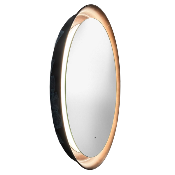 Orla Brushed Bronze LED Mirror w.Demist & Colour Change 600mm - product image 2