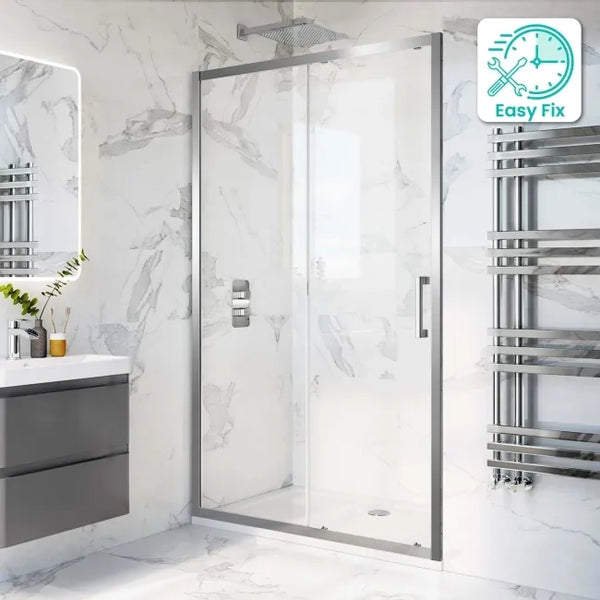 Slider Door1100x1900x6mm - Chrome