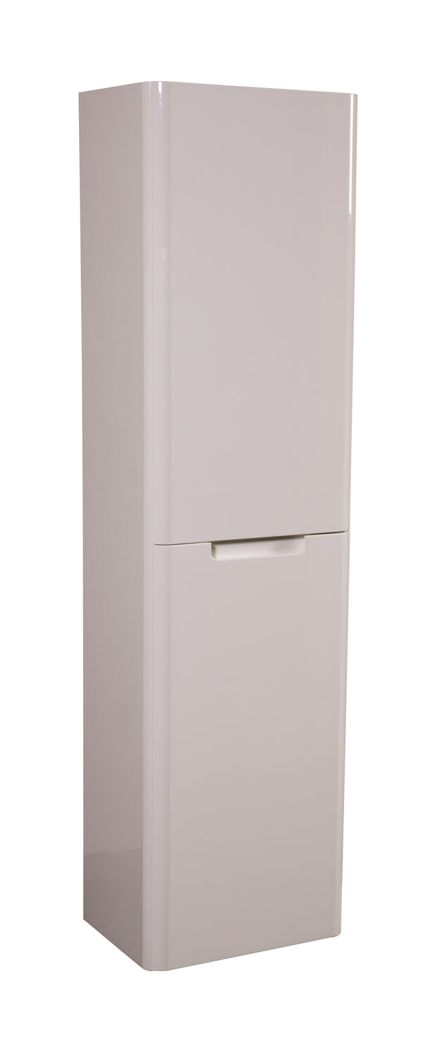 Monza 350mm Tall Boy White Gloss - Wall Hung