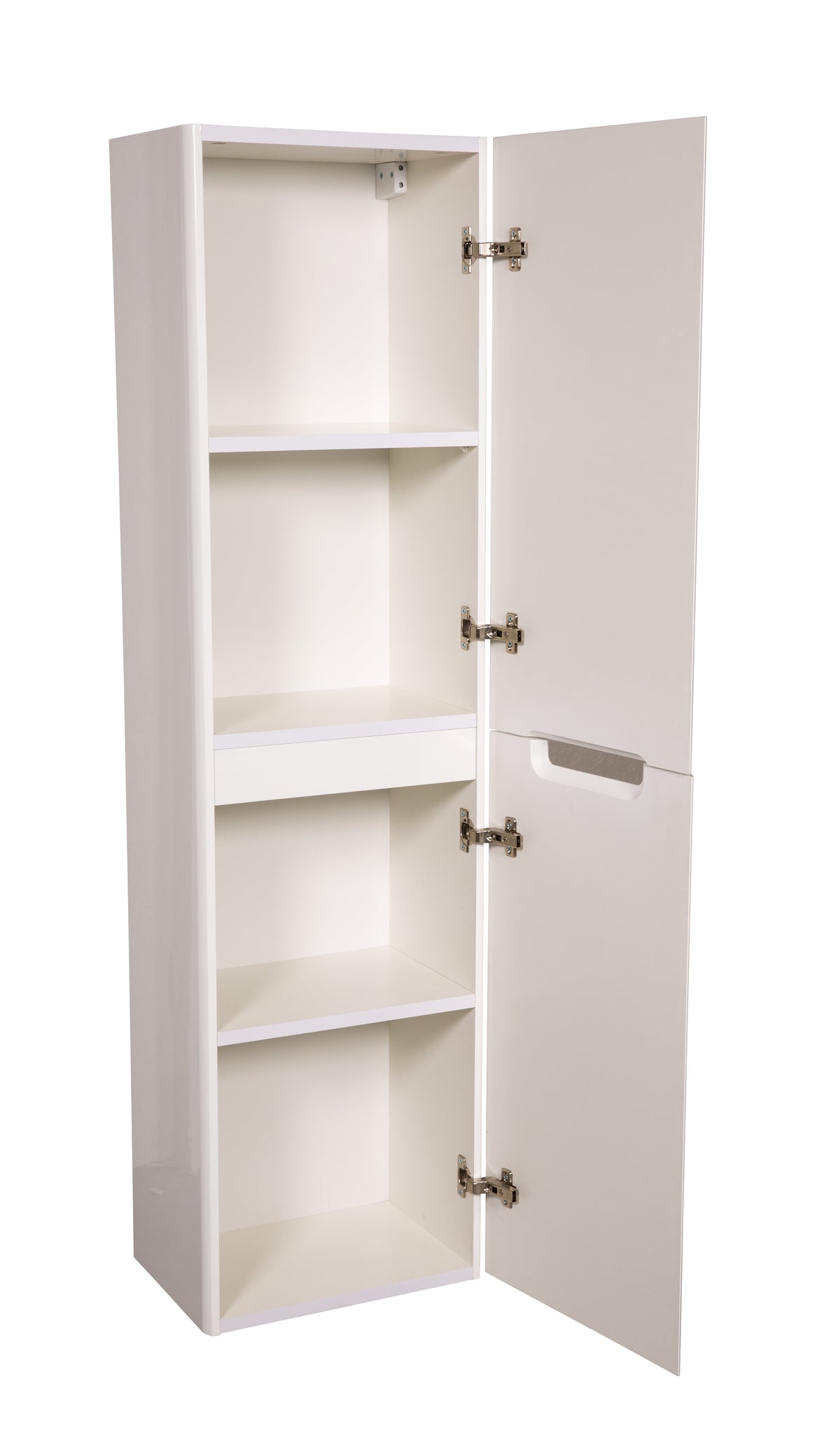 Monza 350mm Tall Boy White Gloss - Wall Hung