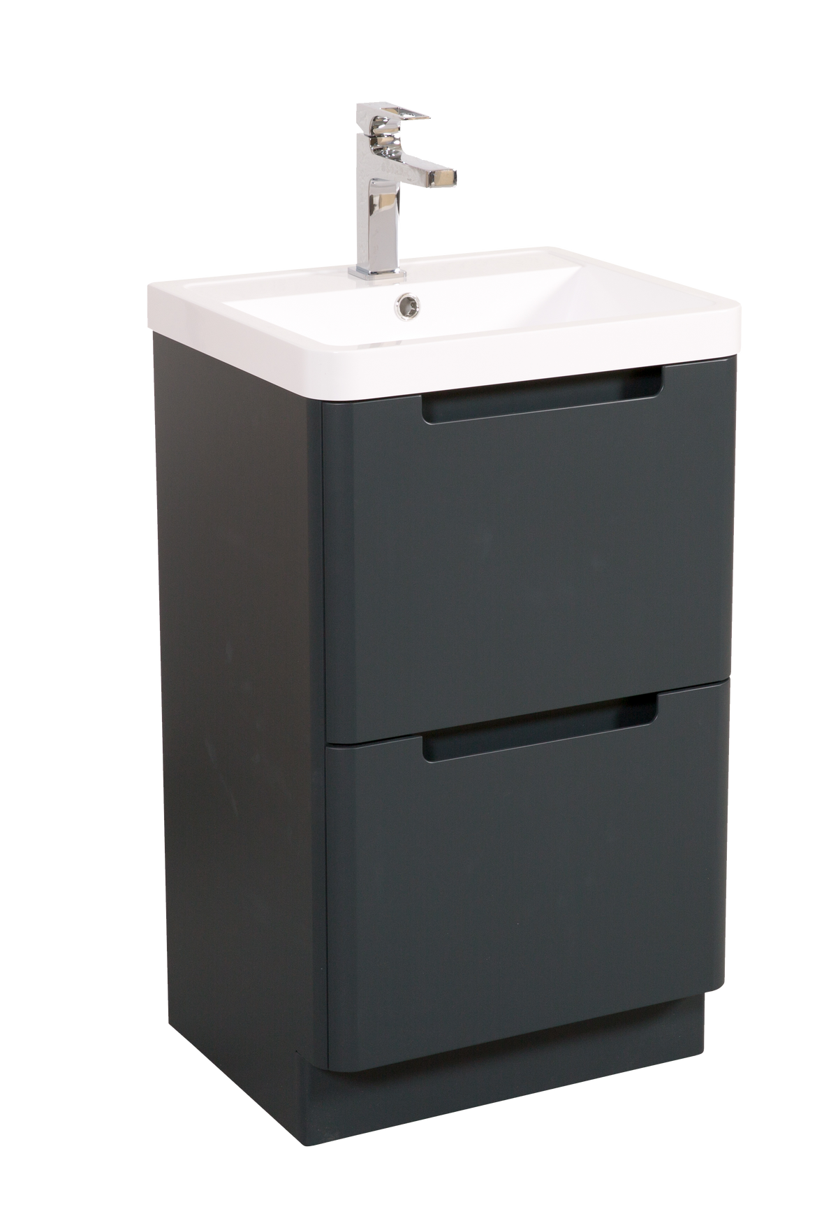 Monza 500mm Vanity & Basin Shadow Grey - Floor Standing - product image 9