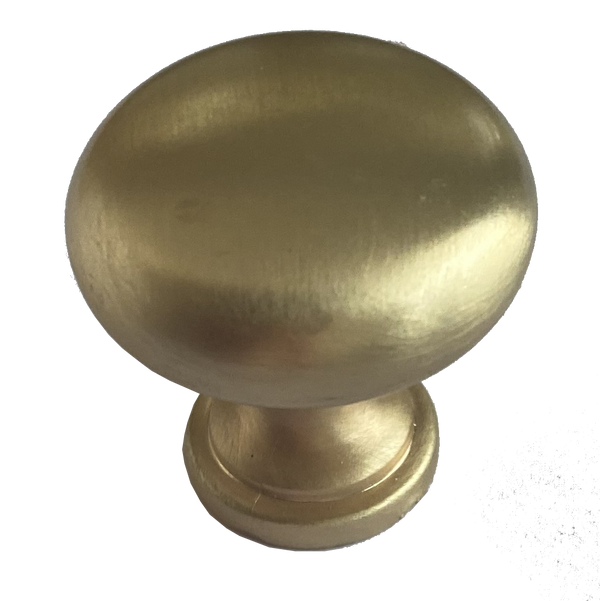 Brushed Brass Cabinet Handle - Round