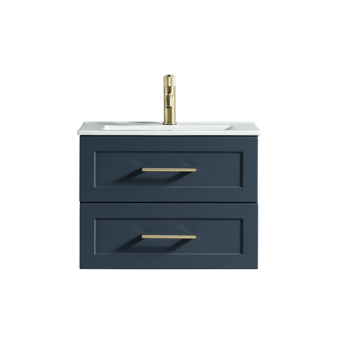 Bakewell 600mm Wall Hung Vanity & Basin - Midnight Shadow