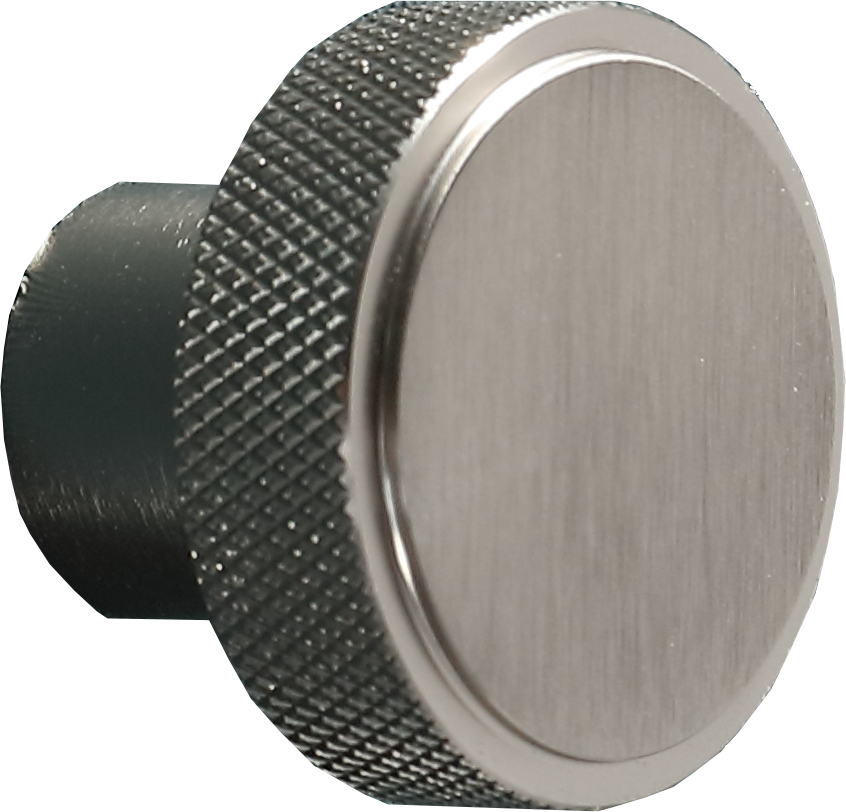 Knurled Round Handle - Satin