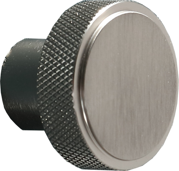 Knurled Round Handle - Satin