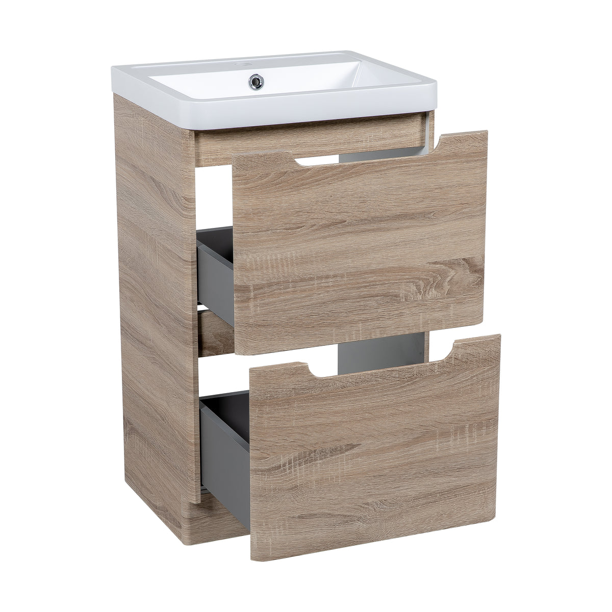 Monza 500mm Vanity Country Oak - Floor Standing