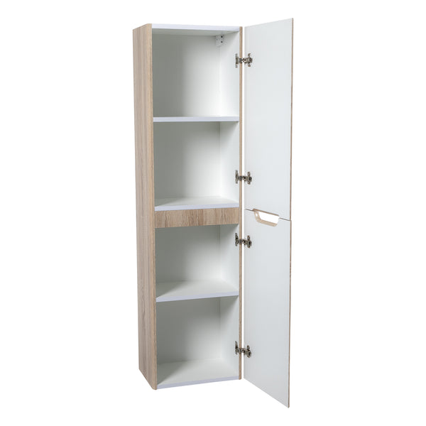 Monza 350mm Tall Boy Country Oak - Wall Hung