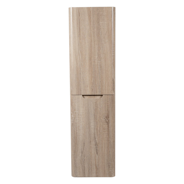 Monza 350mm Tall Boy Country Oak - Wall Hung