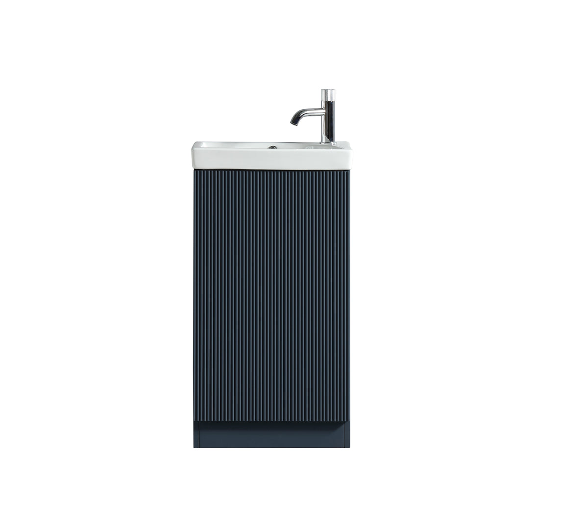 Flauto Mini 450mm Cloakroom Vanity & Basin - Midnight Shadow