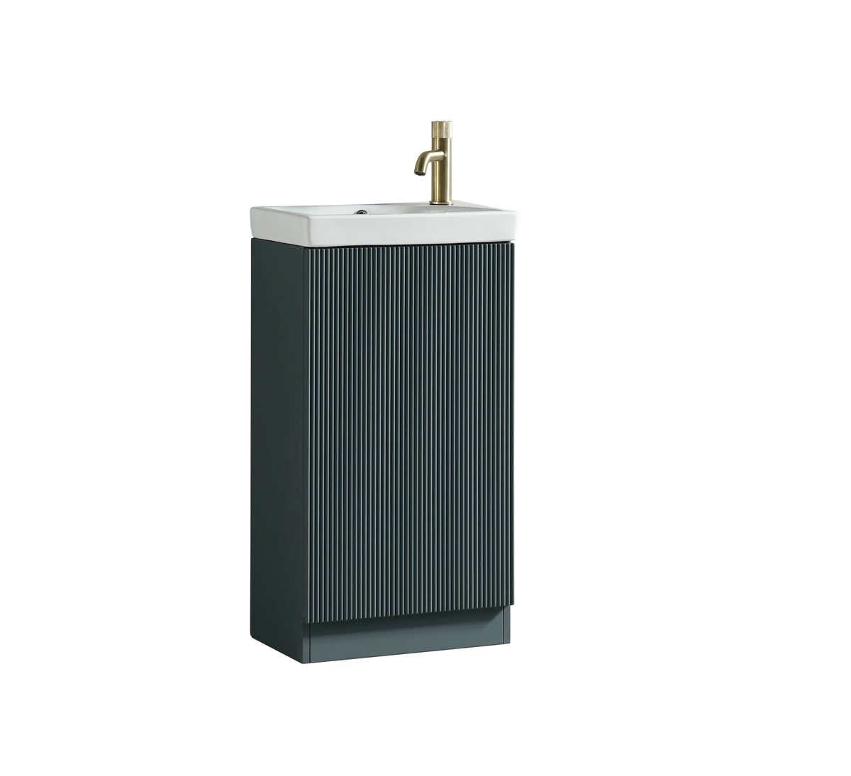 Flauto Mini 450mm Cloakroom Vanity & Basin - Smoked Sage