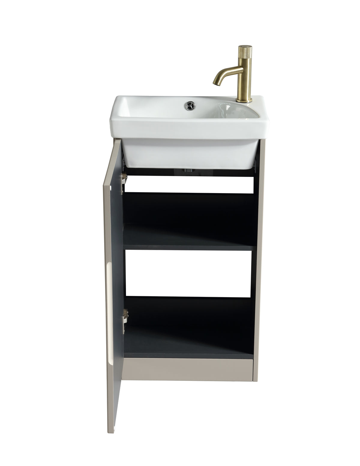 Flauto Mini 450mm Cloakroom Vanity & Basin - Soft Coffee