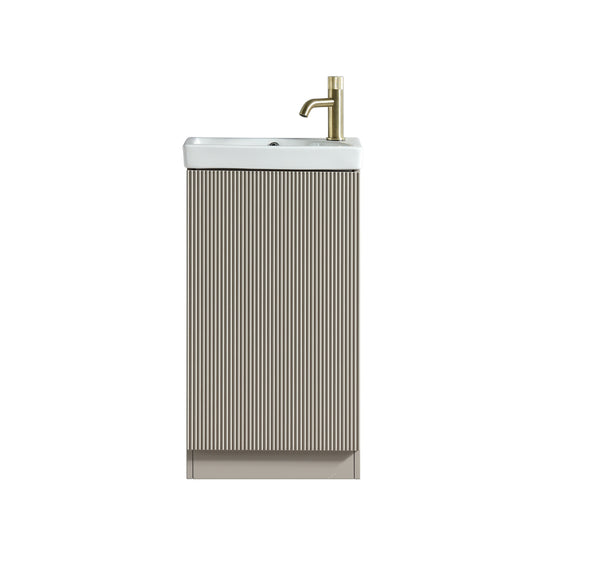 Flauto Mini 450mm Cloakroom Vanity & Basin - Soft Coffee