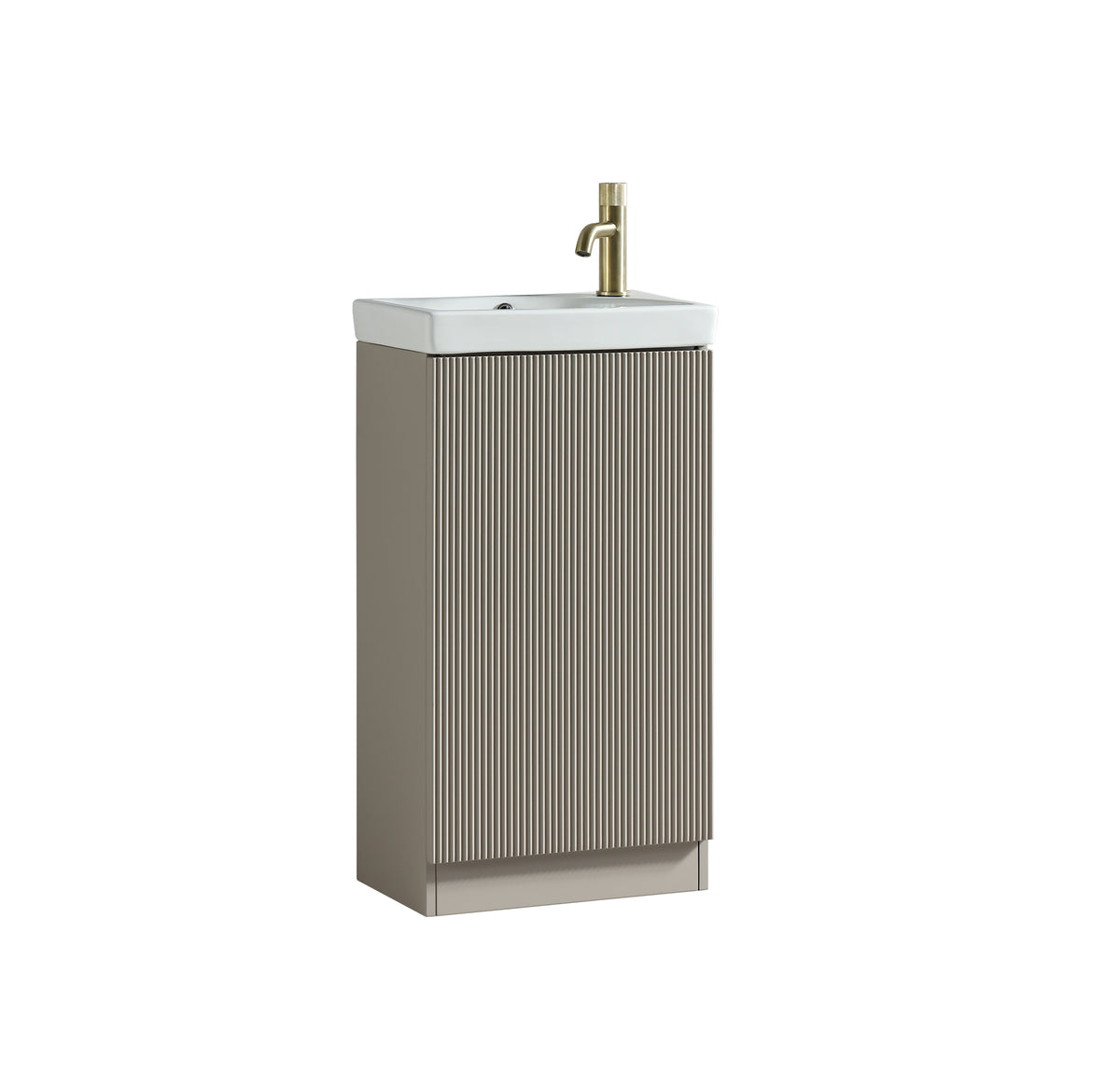 Flauto Mini 450mm Cloakroom Vanity & Basin - Soft Coffee