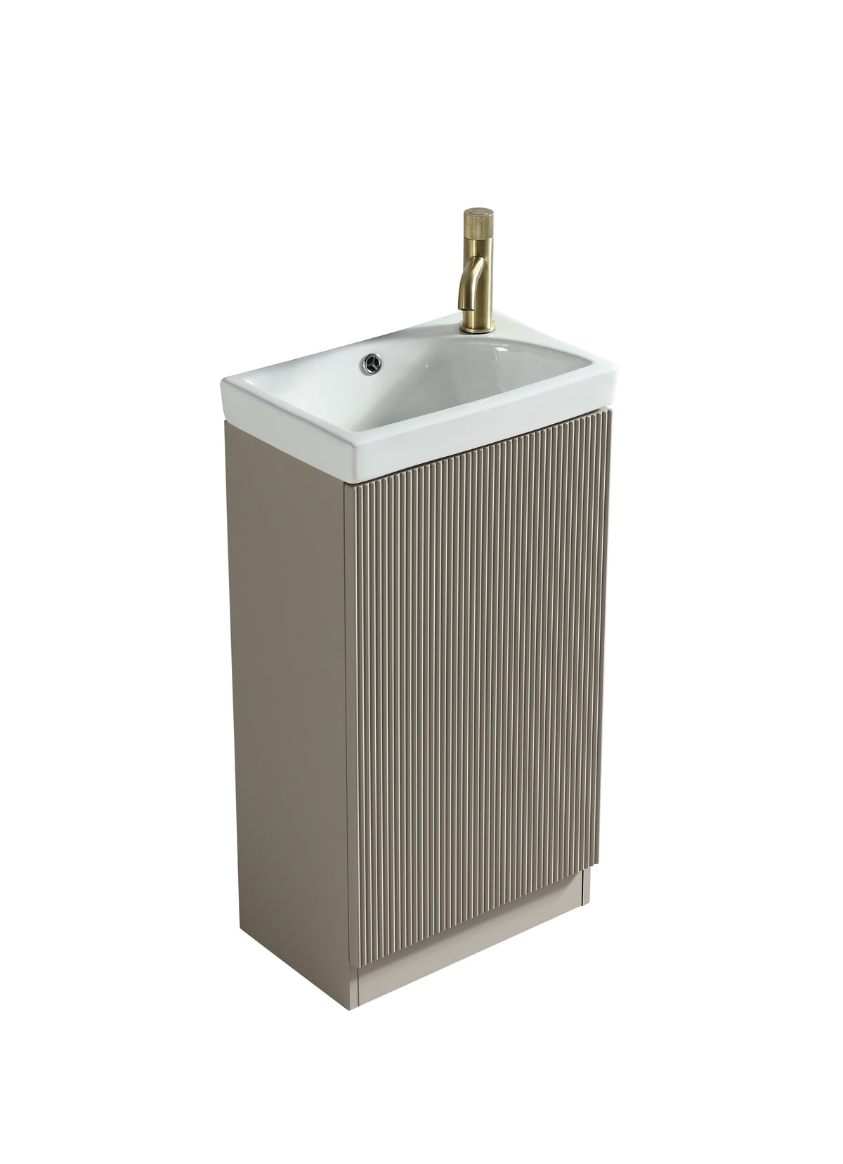 Flauto Mini 450mm Cloakroom Vanity & Basin - Soft Coffee