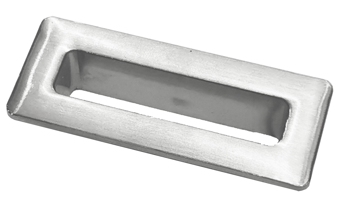 Flauto Overflow Cover - Chrome