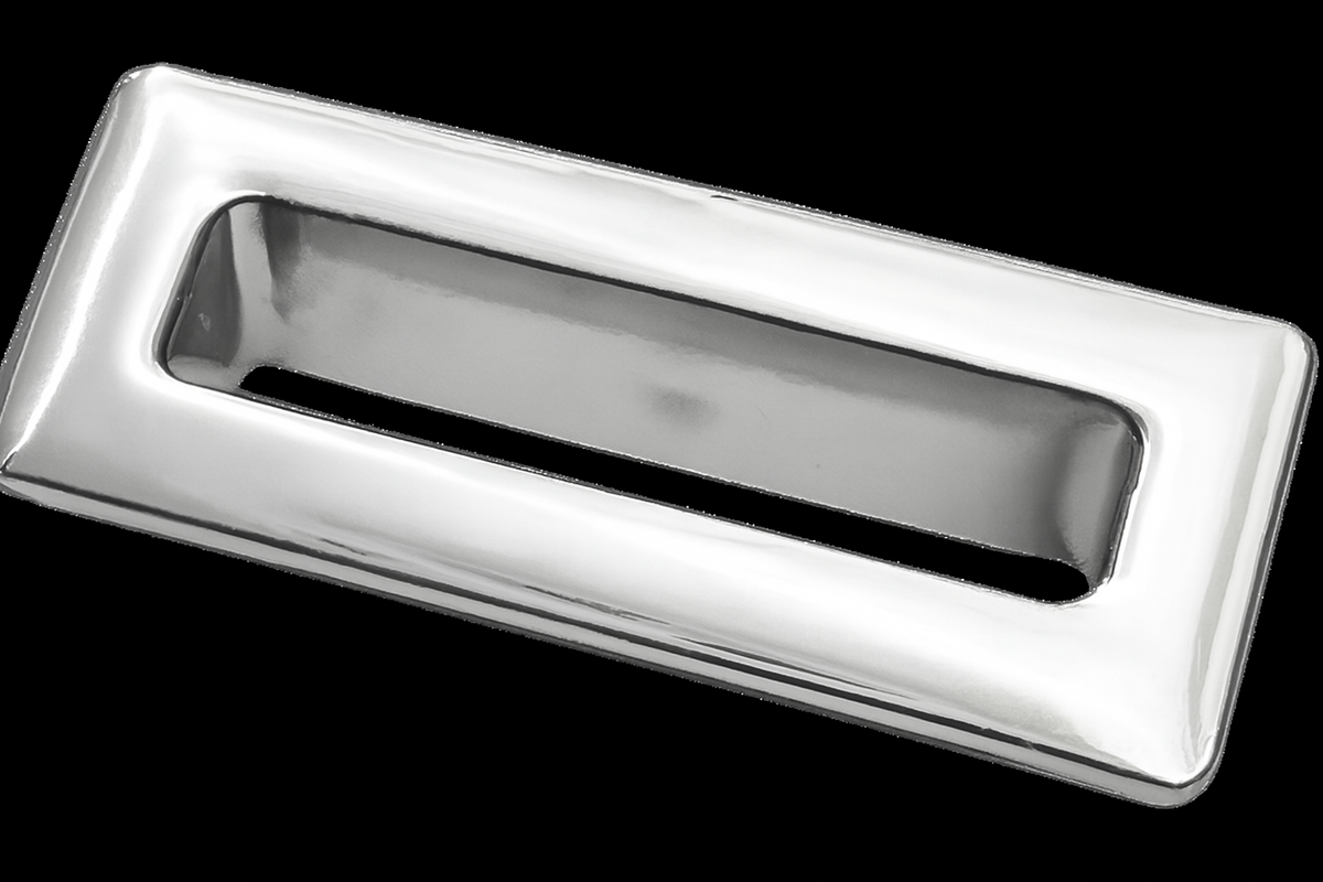 Flauto Overflow Cover - Chrome