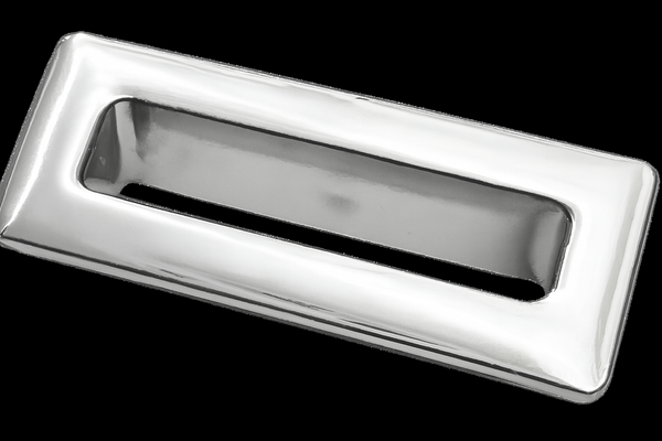 Flauto Overflow Cover - Chrome