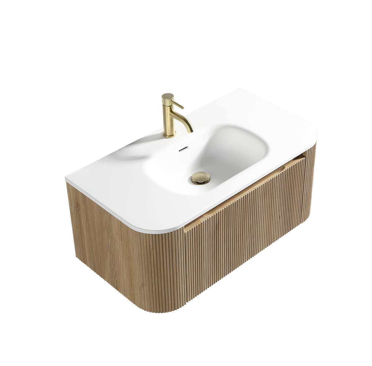 Flauto Matte Curve 870mm Basin