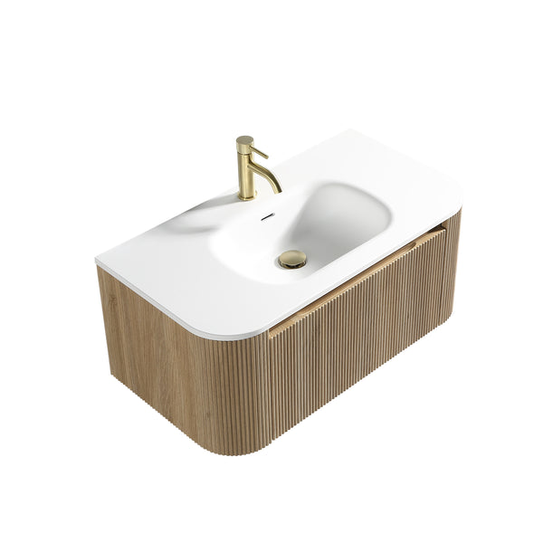 Flauto Matte Curve 870mm Basin