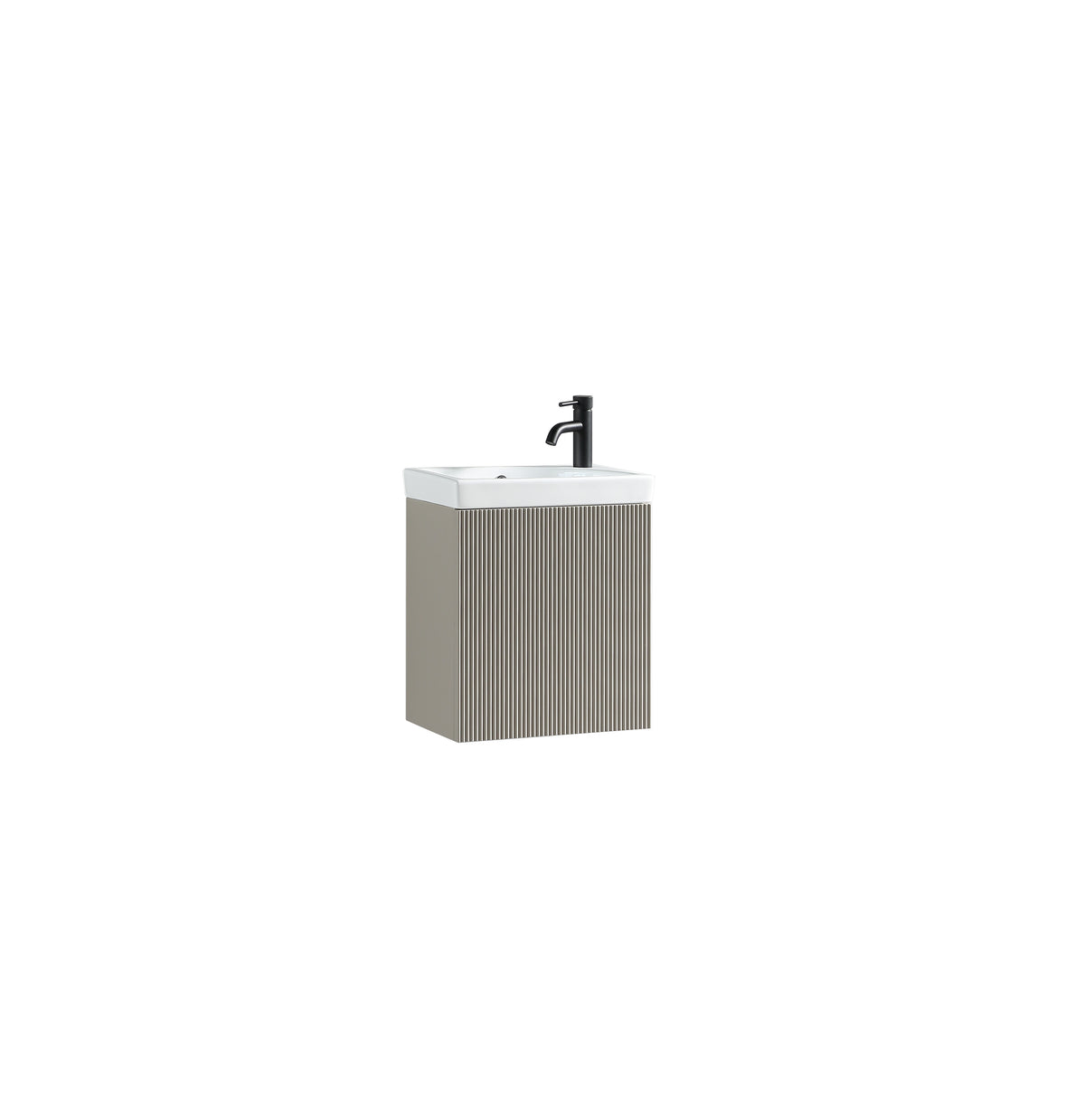 Flauto Mini 450mm W/H Cloakroom Vanity & Basin -Soft Coffee