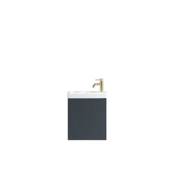 Flauto Mini 450mm W/H Cloakroom Vanity & Basin -Midnight Shadow