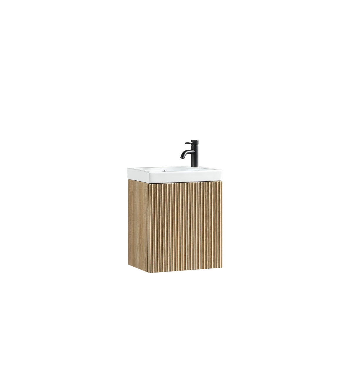 Flauto Mini 450mm W/H Cloakroom Vanity & Basin -Country Oak