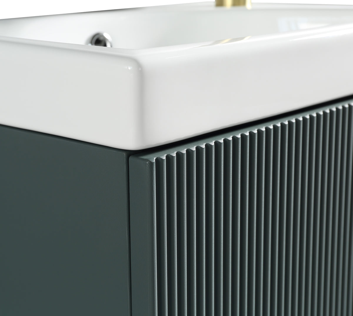 Flauto Mini 450mm W/H Cloakroom Vanity & Basin -Smoked Sage