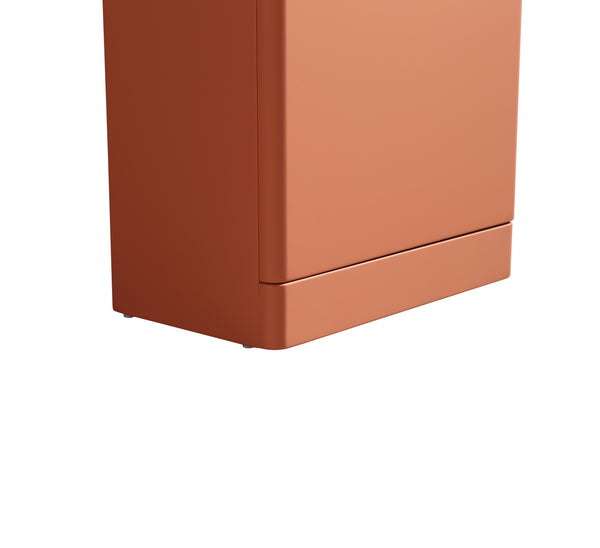 Acerra 400mm Cloakroom Vanity & Basin - Bruciata Orange