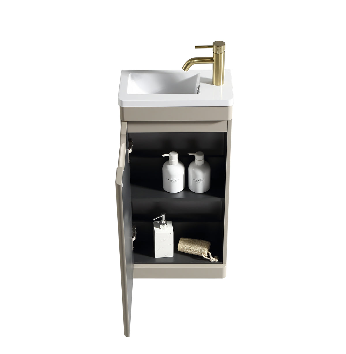 Acerra 400mm Cloakroom Vanit & Basiny - Soft Coffee