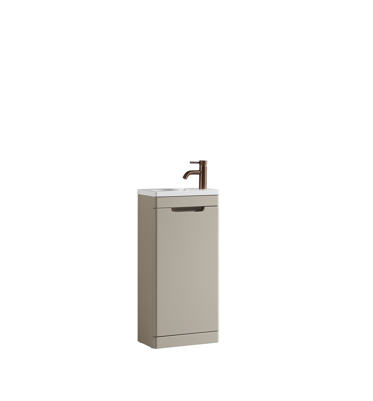 Acerra 400mm Cloakroom Vanit & Basiny - Soft Coffee