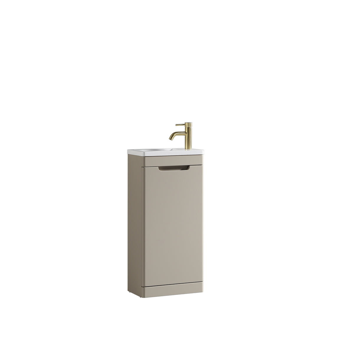 Acerra 400mm Cloakroom Vanit & Basiny - Soft Coffee