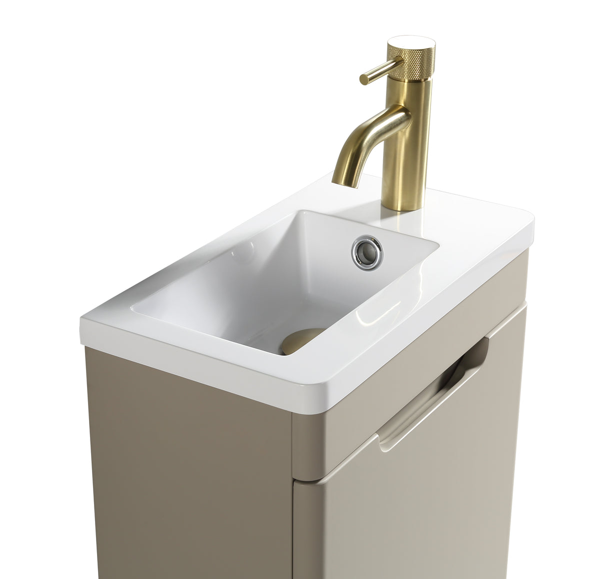 Acerra 400mm Cloakroom Vanit & Basiny - Soft Coffee