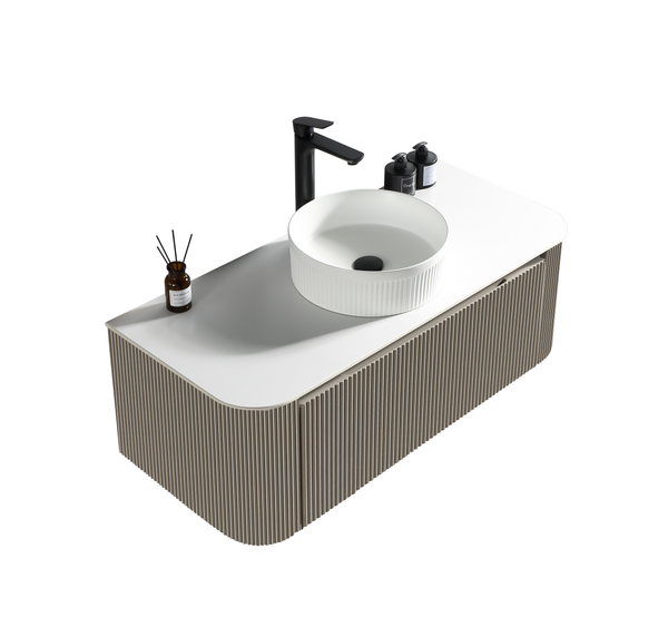 Rimini Round Countertop Basin - Gloss White - 410mm - product image 41