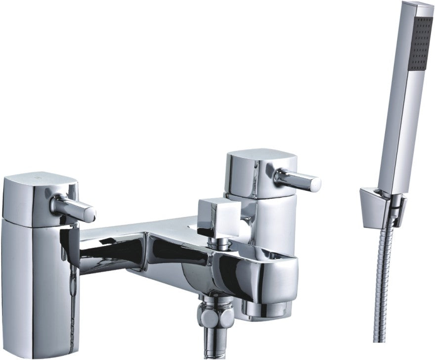 Newport Square Bath Shower Mixer - Chrome - product image 2
