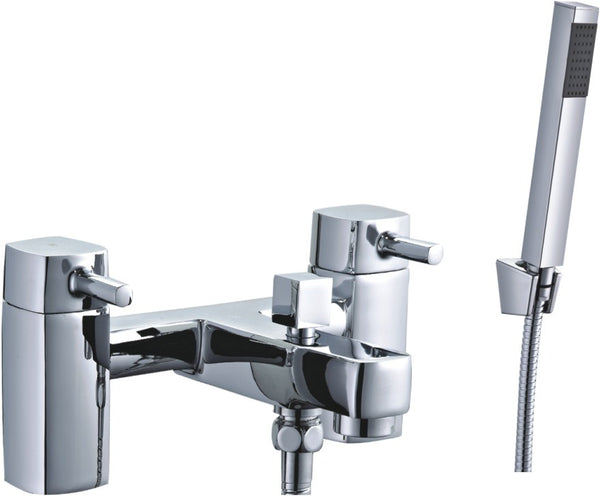 Newport Square Bath Shower Mixer - Chrome - product image 2