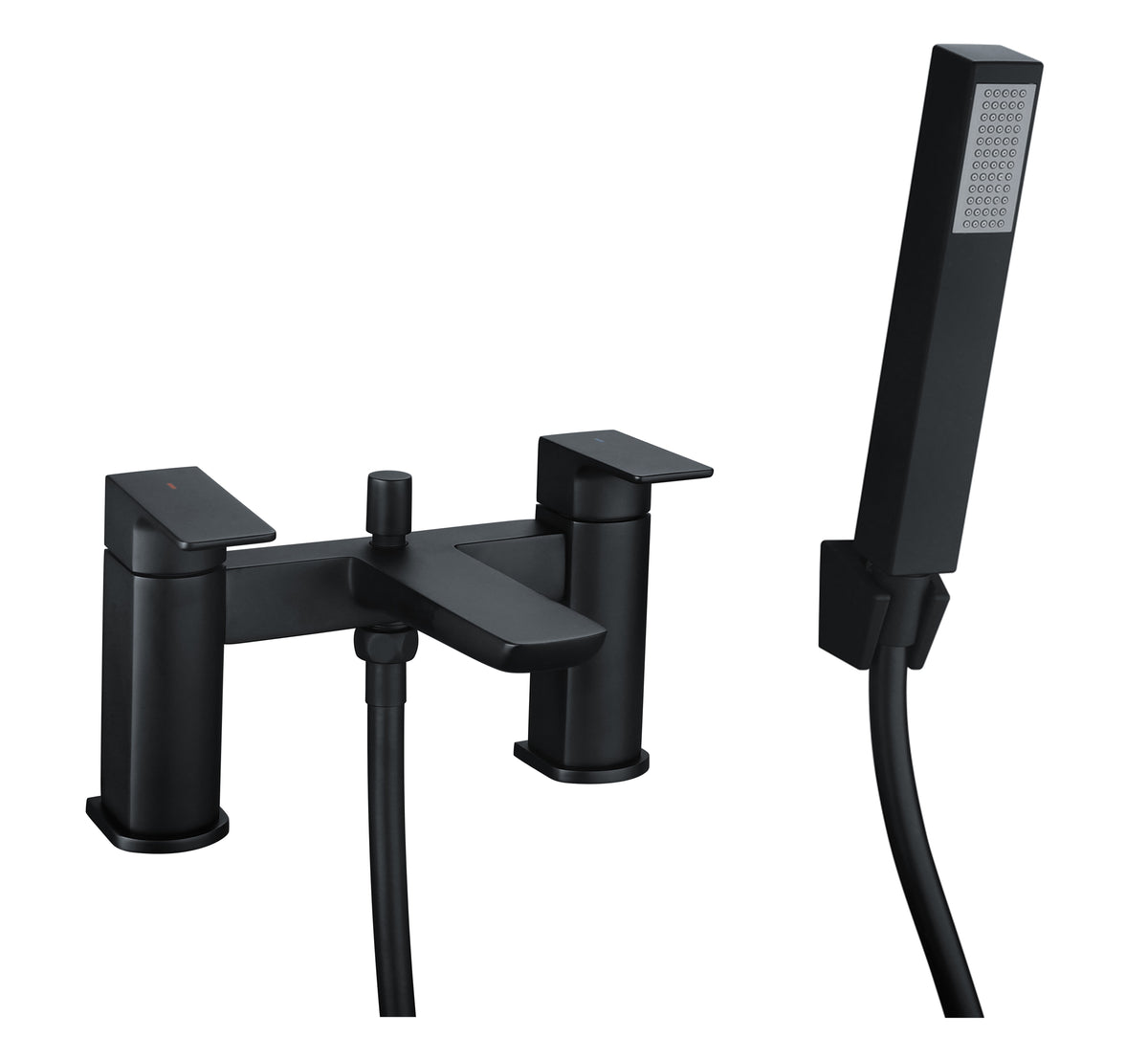 Swansea Black Bath Shower Mixer - Black - product image 2