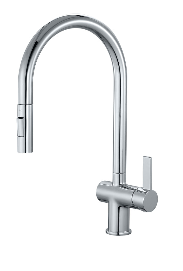Mayhill Single Lever Pull Out Kitchen Tap - Chrome - product image 2