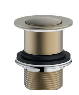Click Clack Basin Waste - UnSlotted - Brushed Brass - product image 2