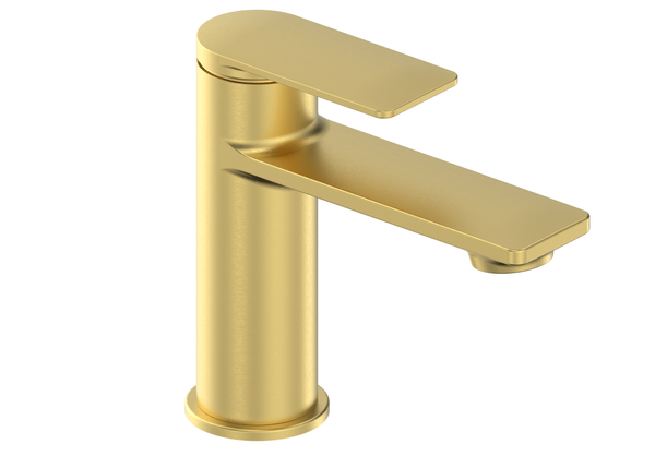 Risca Mono Mixer Tap + Waste - Brushed Brass