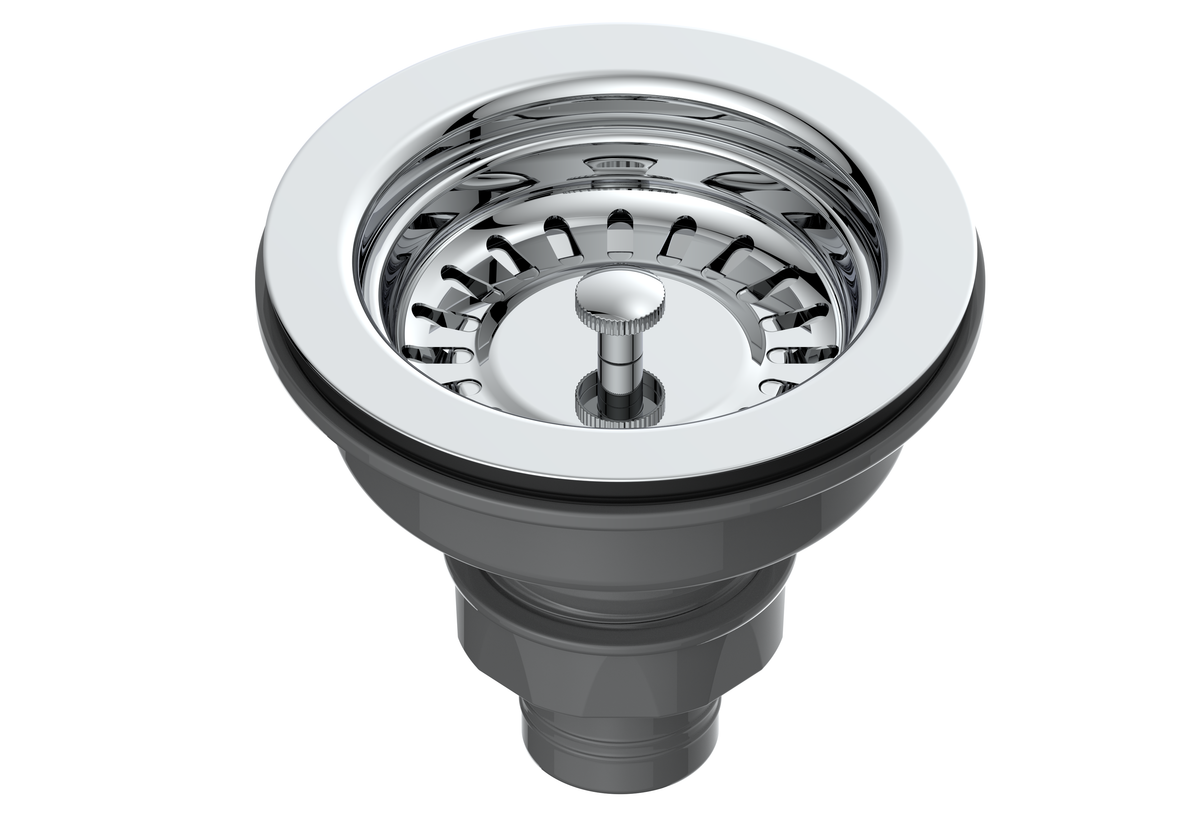 Basket Strainer Kitchen Waste - Chrome - product image 2