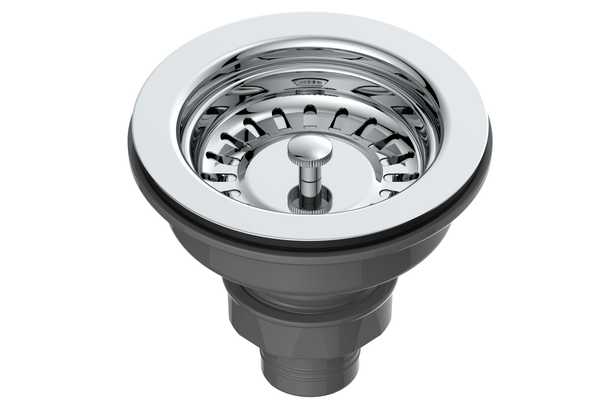 Basket Strainer Kitchen Waste - Chrome - product image 2